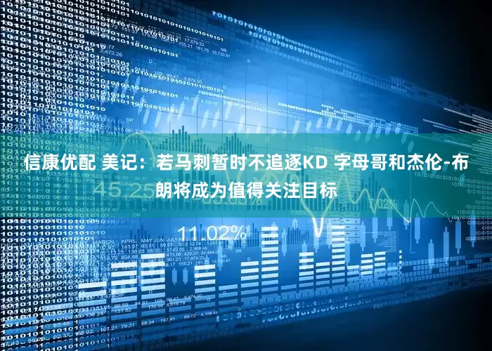 信康优配 美记：若马刺暂时不追逐KD 字母哥和杰伦-布朗将成为值得关注目标