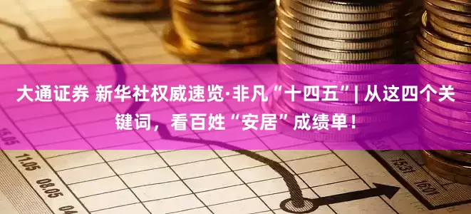大通证券 新华社权威速览·非凡“十四五”| 从这四个关键词，看百姓“安居”成绩单！